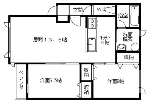 タネットＫ館間取