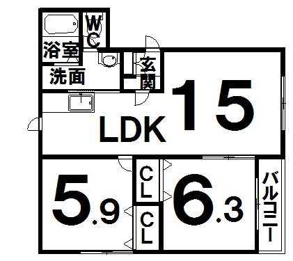 グランデュールⅠ間取