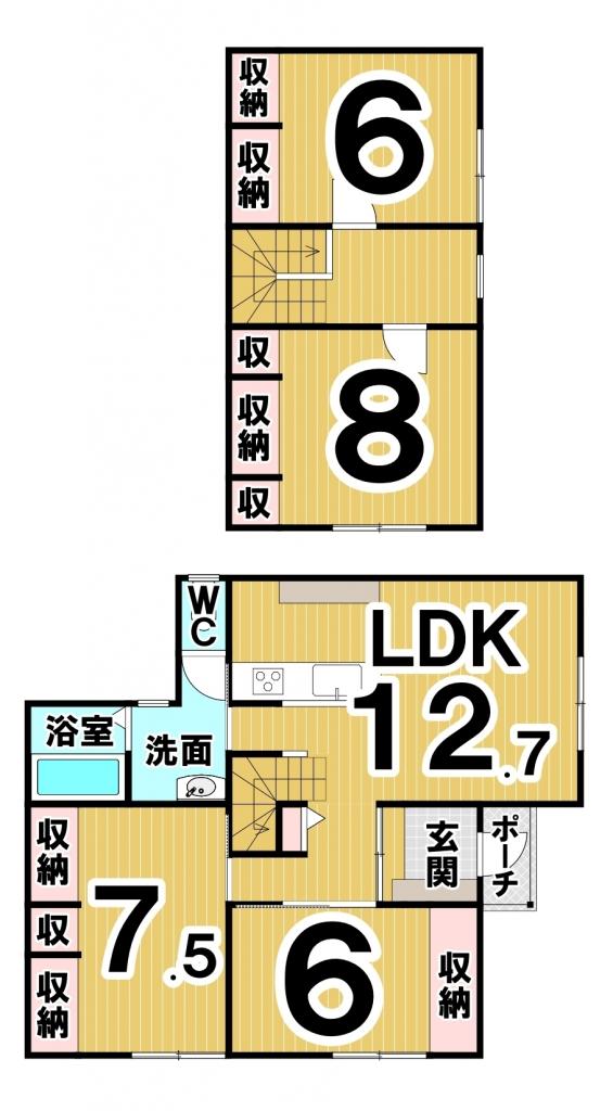 【リノベーション住宅】広尾町西１条６丁目☆中古戸建☆ 間取り