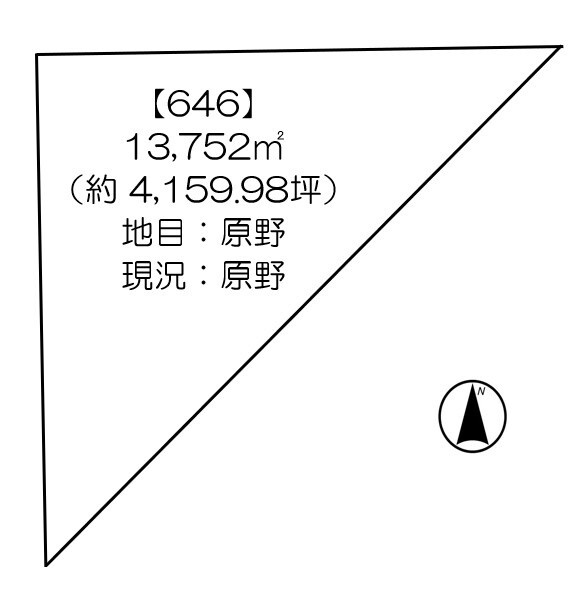 【価格改定】幕別町字明野　売土地 間取り