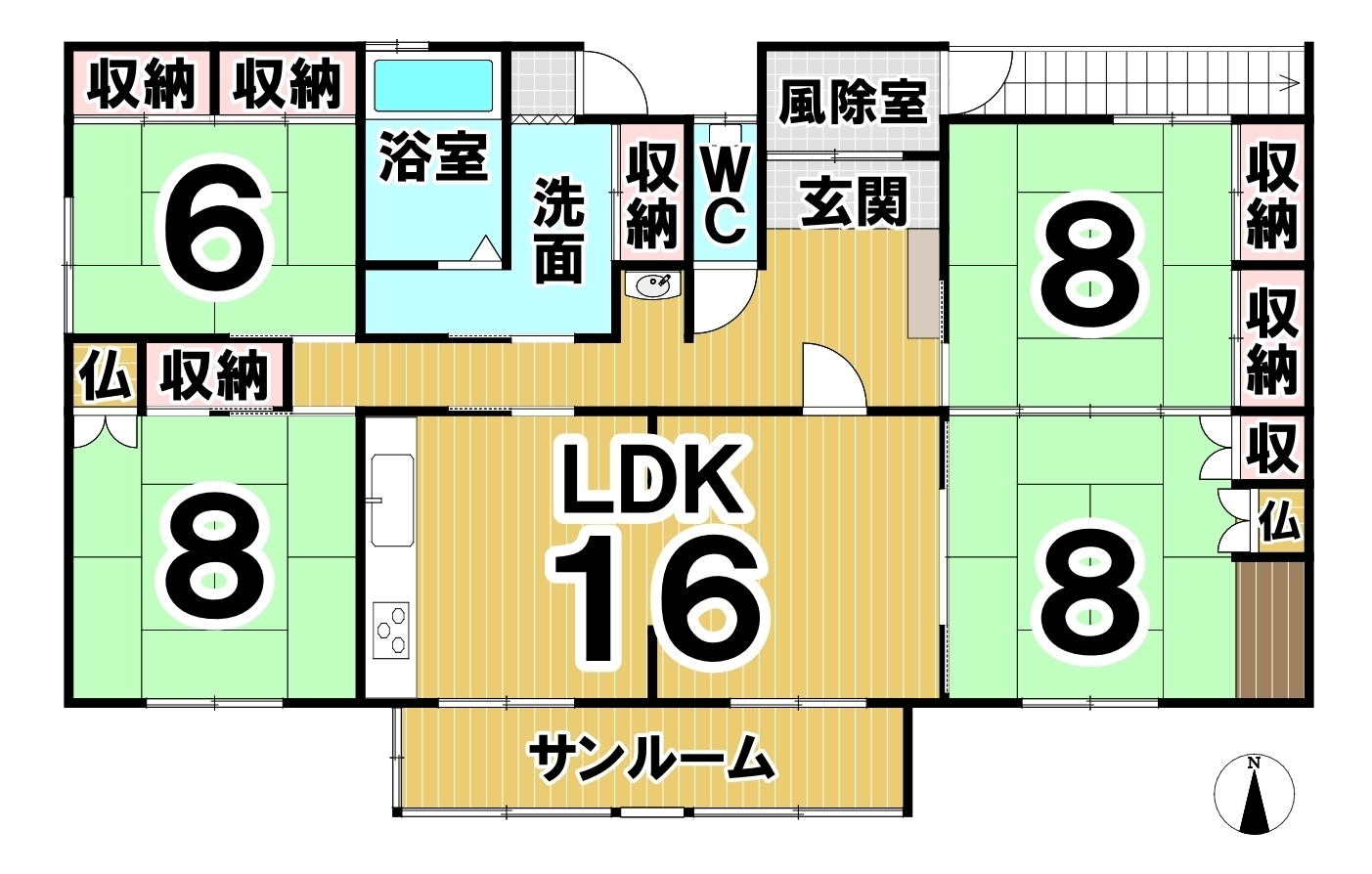幕別町緑町　中古戸建 間取り