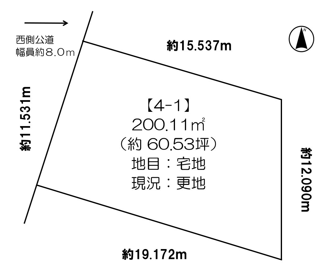 【価格改定】音更町ひびき野東町２丁目　売土地 間取り