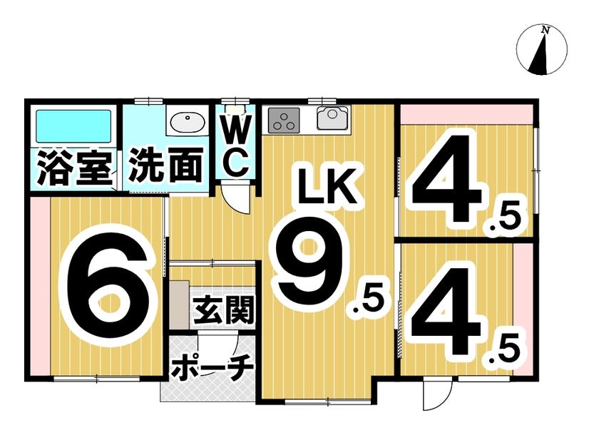 芽室町祥栄北９線【リノベーション】中古戸建 間取り
