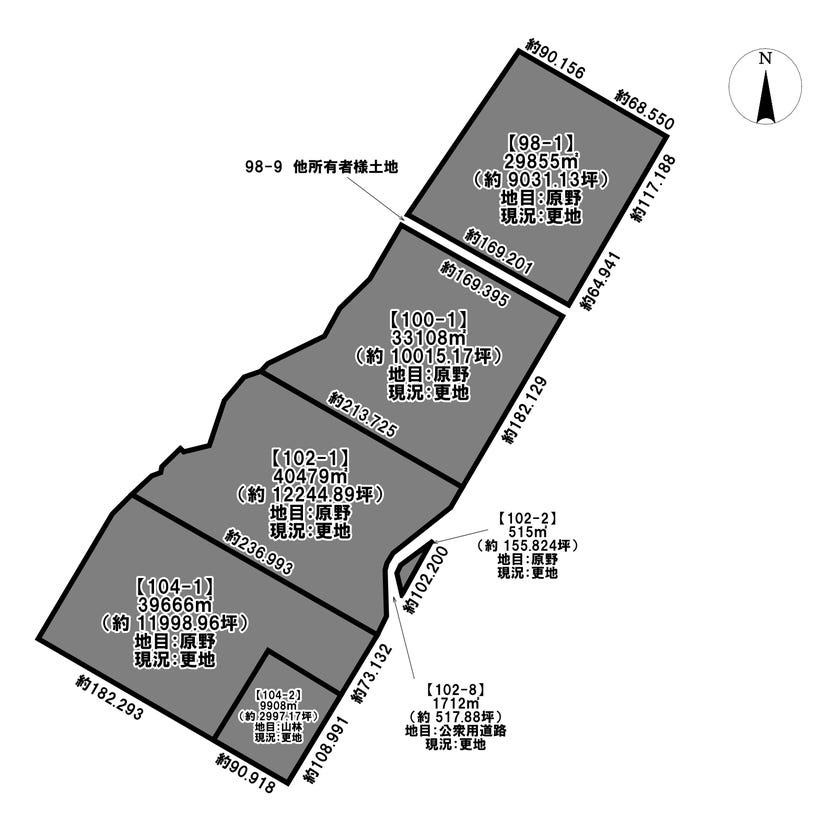 芽室町渋山9線　売土地 間取り