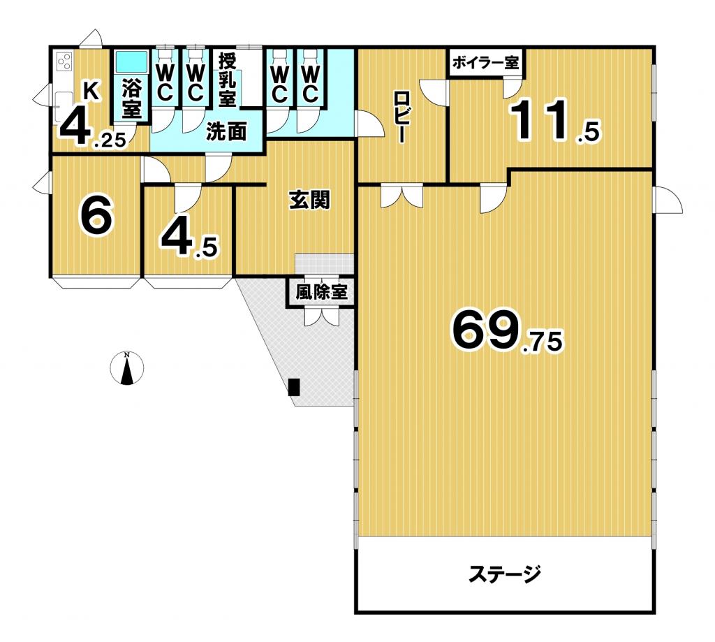 幕別町緑町　店舗兼事務所 間取り