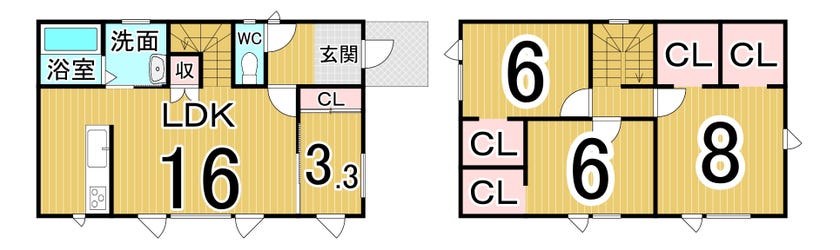 【写真追加】札内あかしや町　Ａ棟　新築戸建 間取り