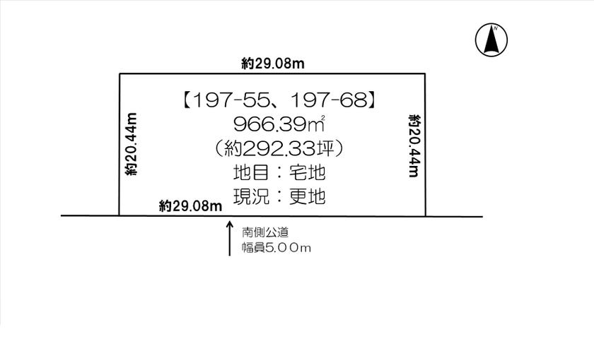 【写真追加】幕別町札内新北町　売土地 間取り