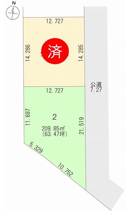 東１１条南５丁目　分譲地 間取り