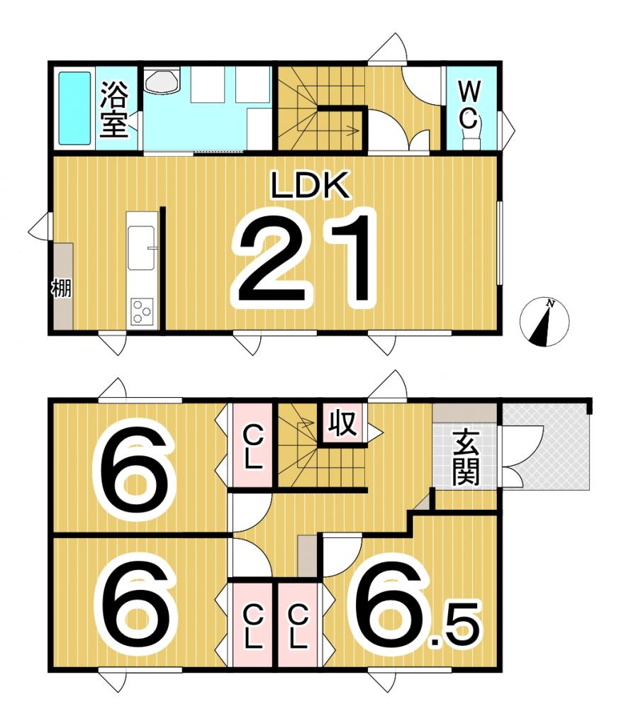 【写真追加】東１条北１丁目　中古戸建 間取り