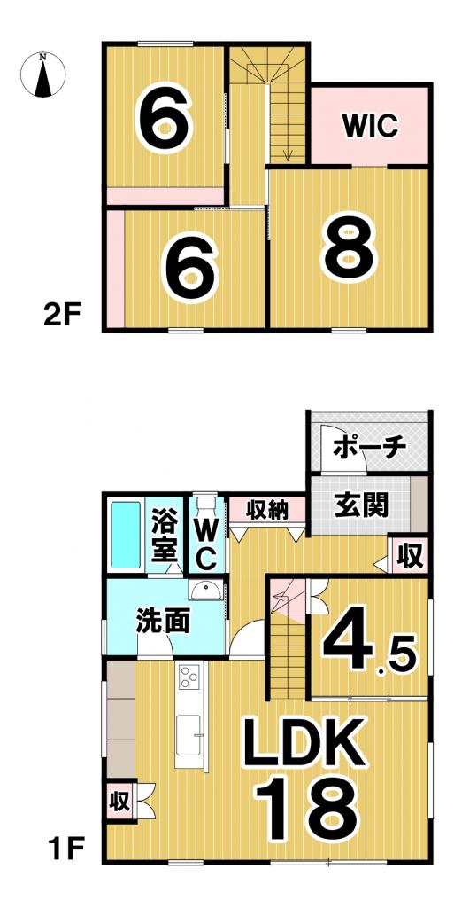 西７条北４丁目　新築戸建 間取り