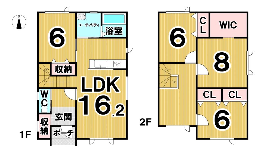 西１５条南３２丁目　Ａ棟　新築戸建 間取り