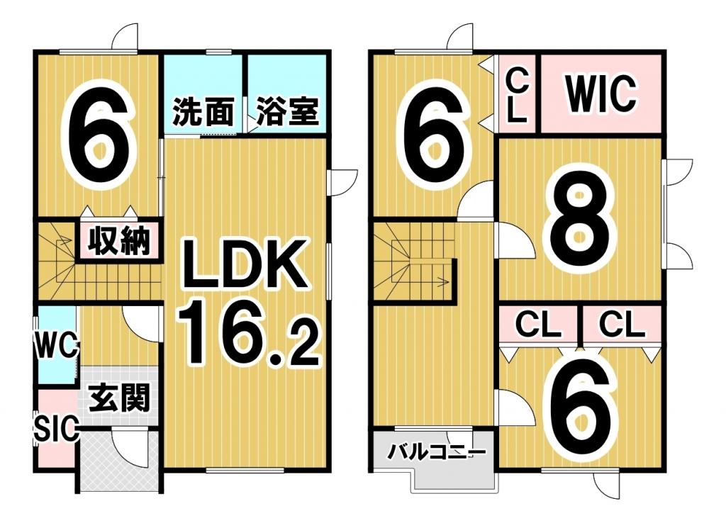 西１５条南３２丁目　Ｂ棟　新築戸建 間取り