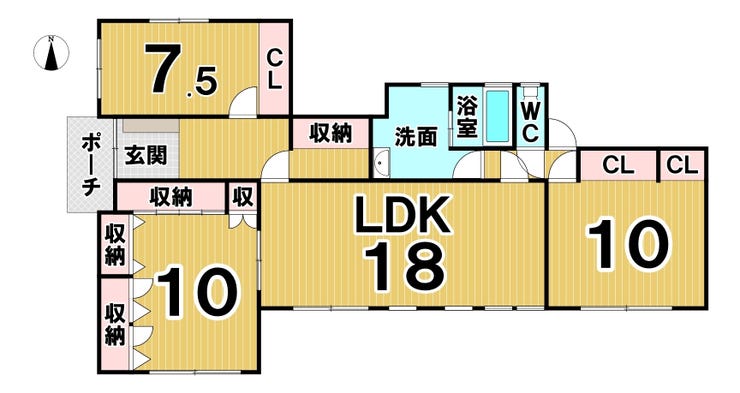【写真追加】幕別町札内あかしや町　中古戸建 間取り