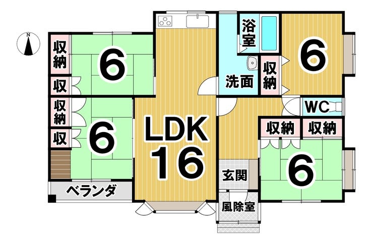 音更町共栄台東１０丁目　中古戸建 間取り