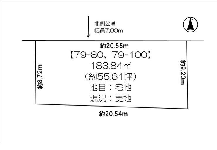 幕別町札内泉町　売土地 間取り