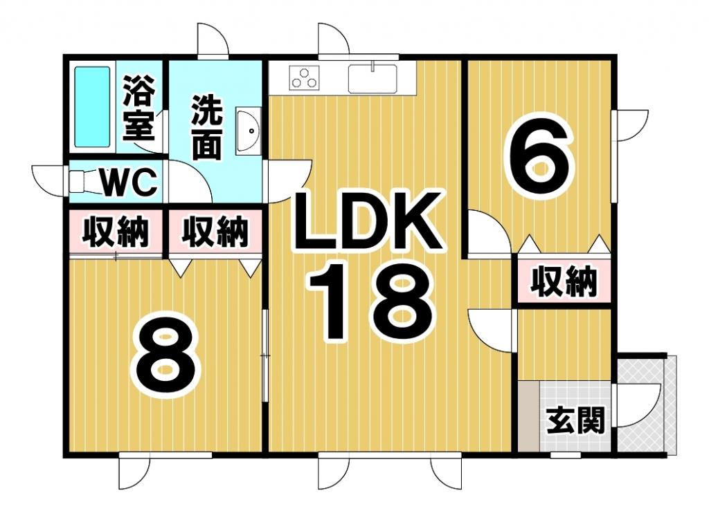 ※商談中※【敷地広々な平家♪】柏林台東町5丁目　中古戸建  間取り