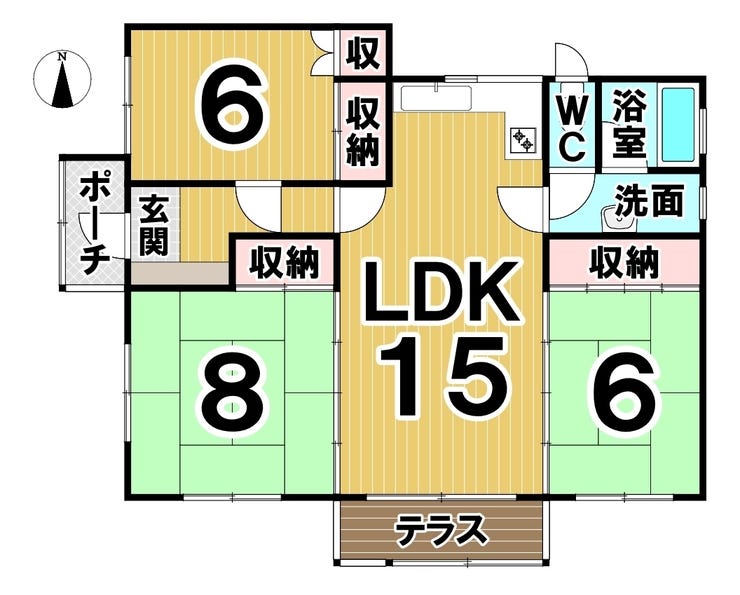 【写真更新】幕別町札内あかしや町　中古戸建 間取り