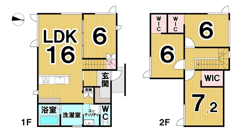 西２０条南４丁目　Ａ棟　新築戸建 間取り