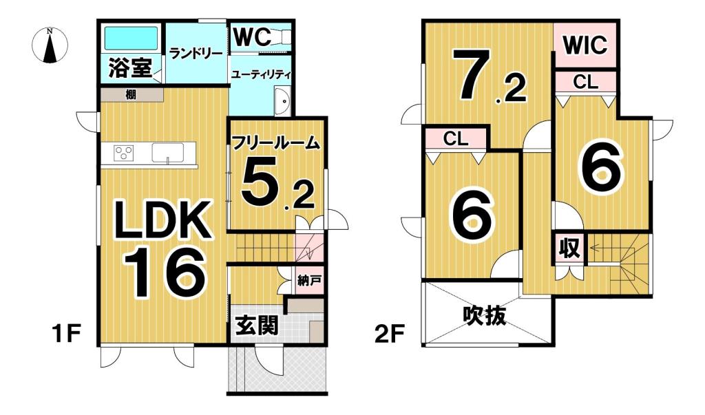 東７条南２３丁目　Ａ棟　新築戸建 間取り