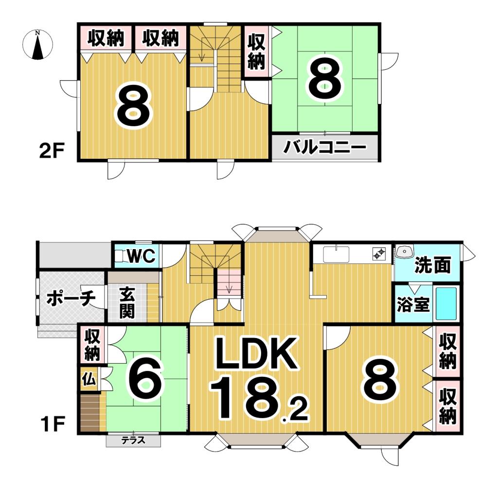 西１３条南２丁目　中古戸建 間取り
