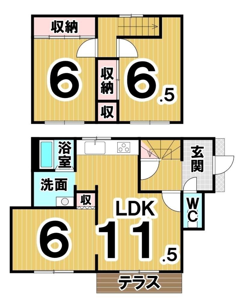 西２４条南２丁目　中古戸建 間取り
