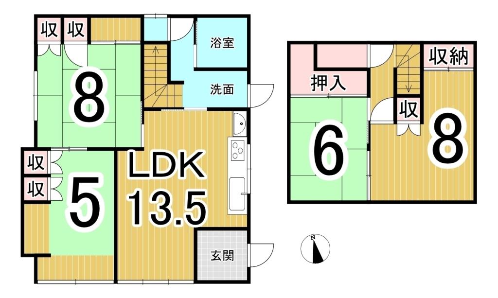 東6条南21丁目　リフォーム住宅 間取り