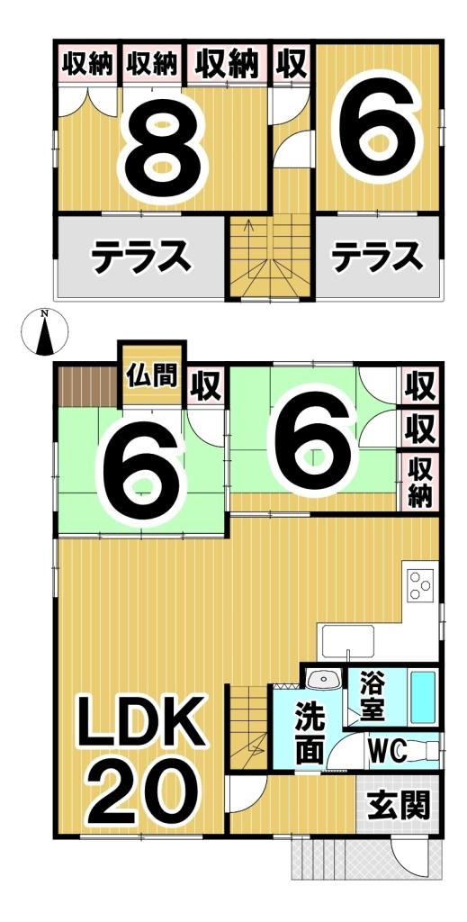 西十二条北8丁目　中古戸建 間取り