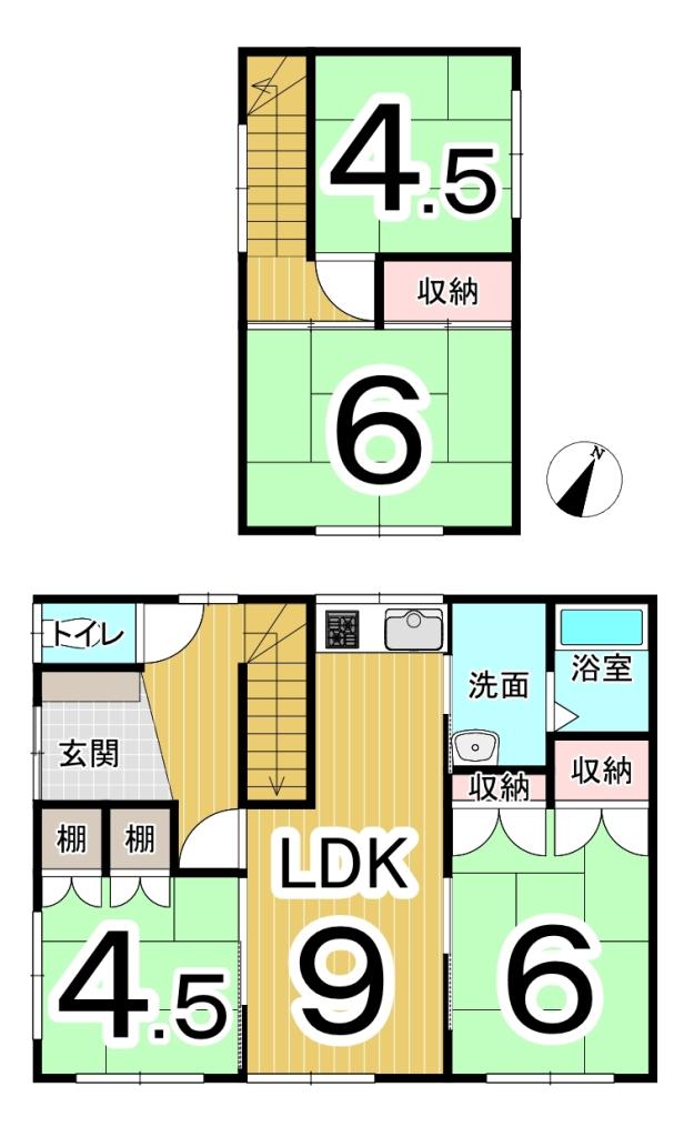東１５条南４丁目　中古戸建 間取り