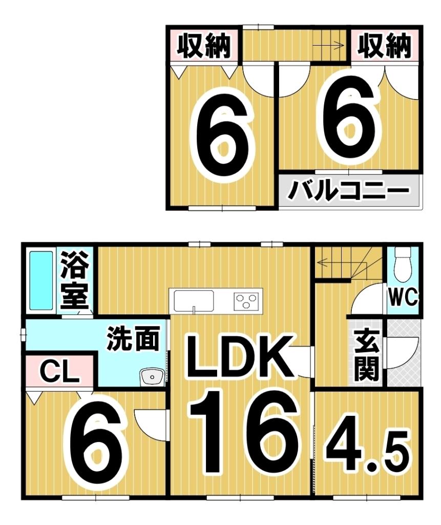 西十八条北２丁目　リフォーム戸建 間取り