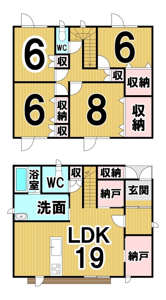 西十二条北７丁目　リフォーム戸建 間取り