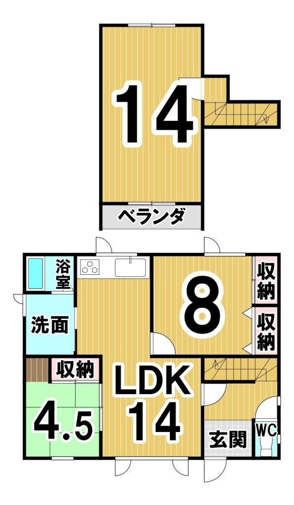 芽室町東八条３丁目　リフォーム住宅 間取り