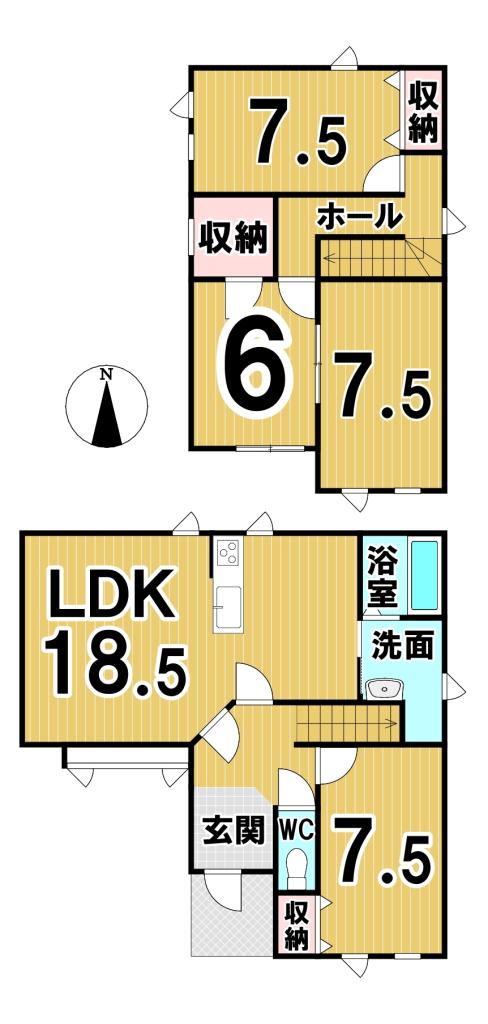 幕別町札内新北町　中古戸建 間取り