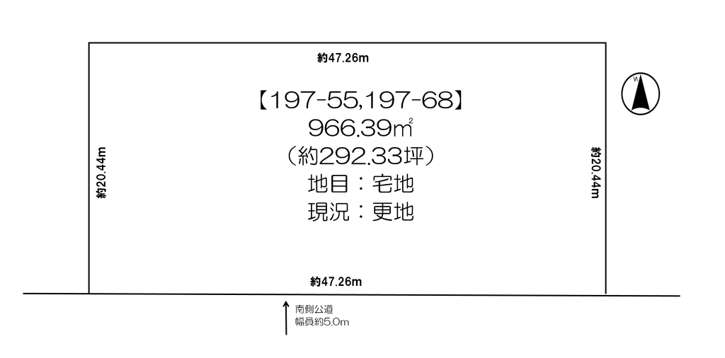 【写真追加】幕別町札内新北町　売土地 間取り