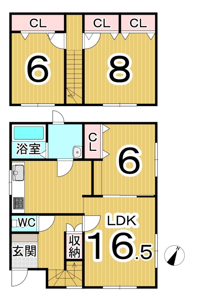 芽室町東９条６丁目　中古戸建 間取り
