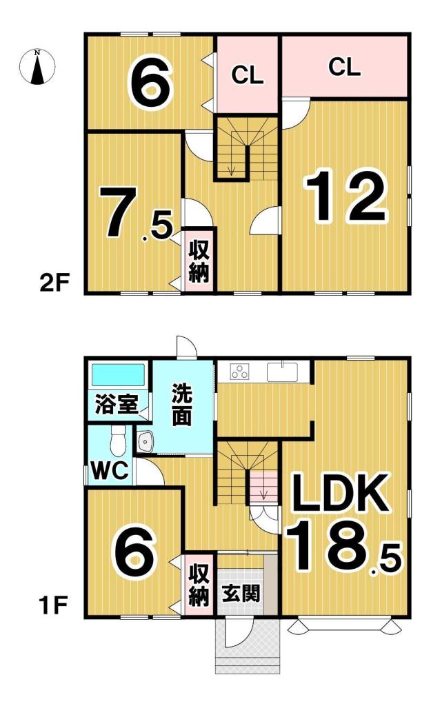 幕別町札内北町　中古戸建 間取り