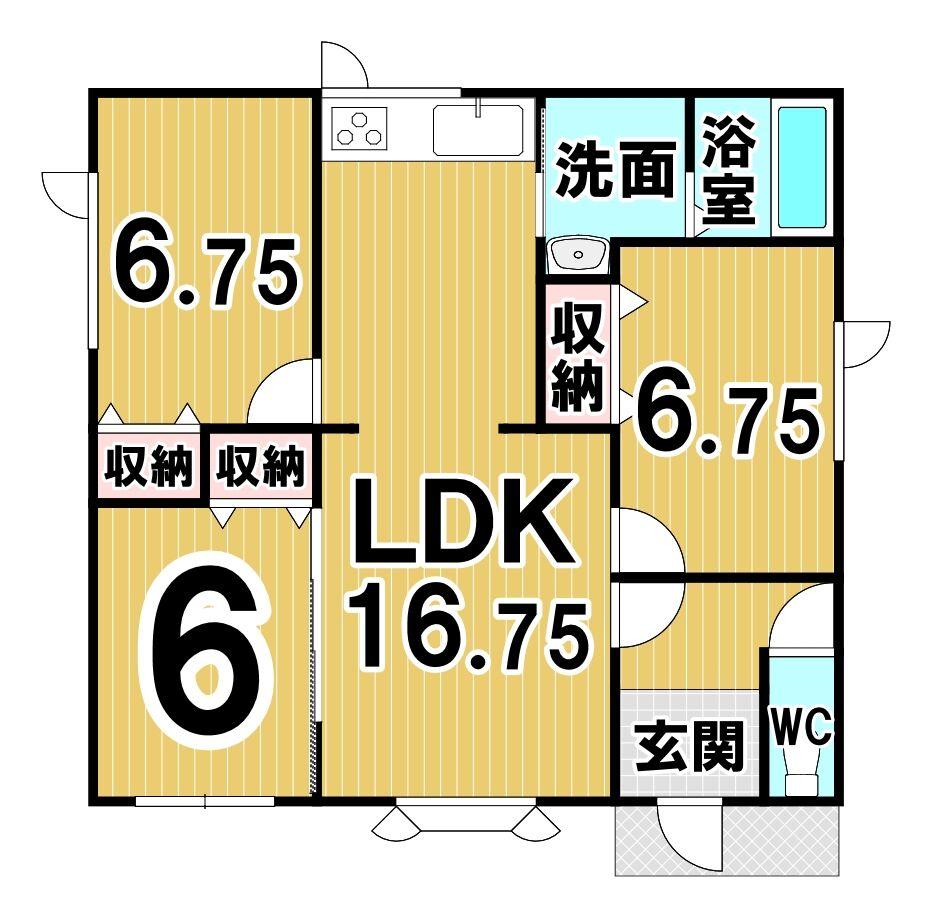 西二十三条南４丁目　リフォーム住宅 間取り