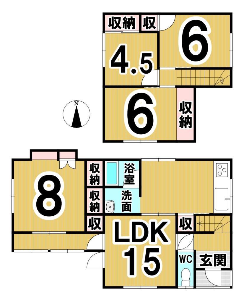 西十八条南４丁目　中古戸建 間取り