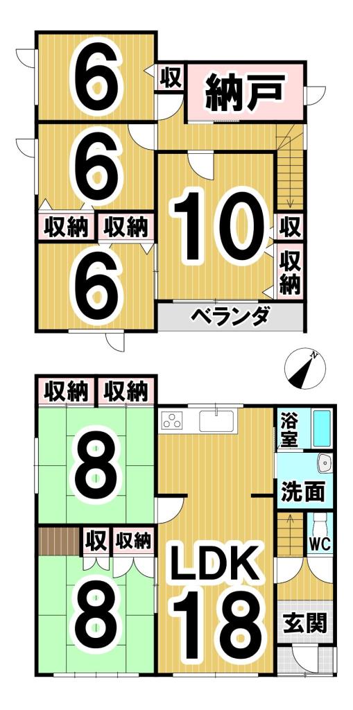 西十七条北３丁目　中古戸建 間取り