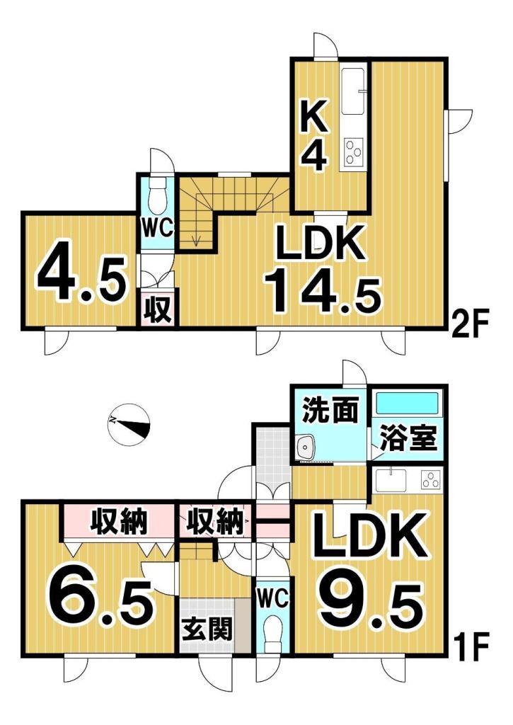 大樹町松山町　リフォーム住宅 間取り