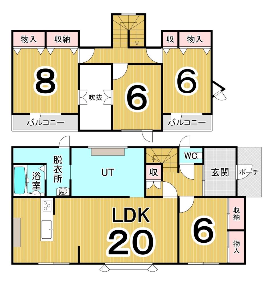 西１８条北１丁目　中古戸建 間取り