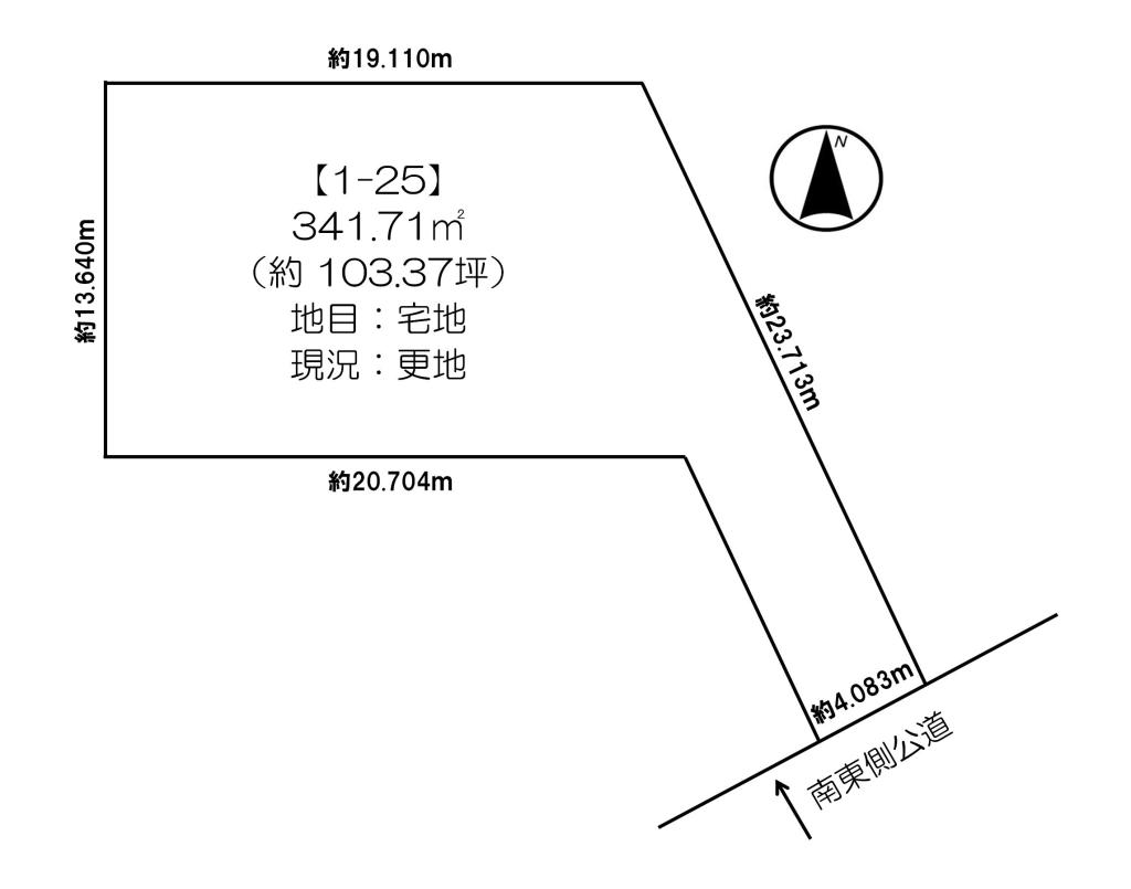 東十四条南５丁目　売土地 間取り