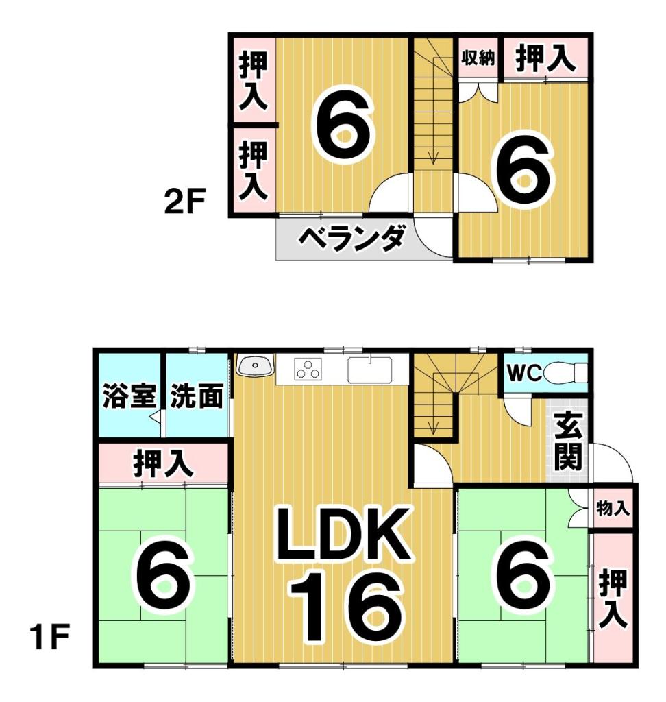 西二十条南５丁目　中古戸建 間取り