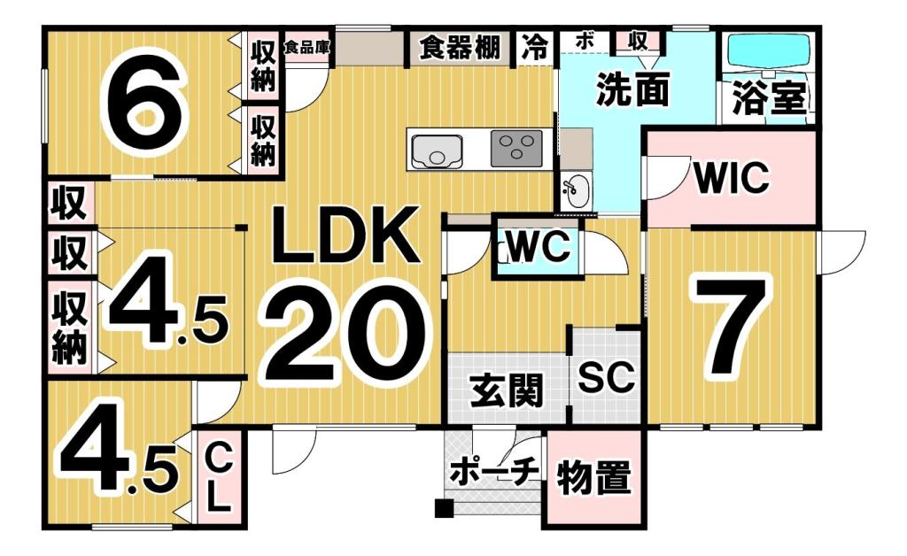 陸別原野東1線　中古戸建 間取り