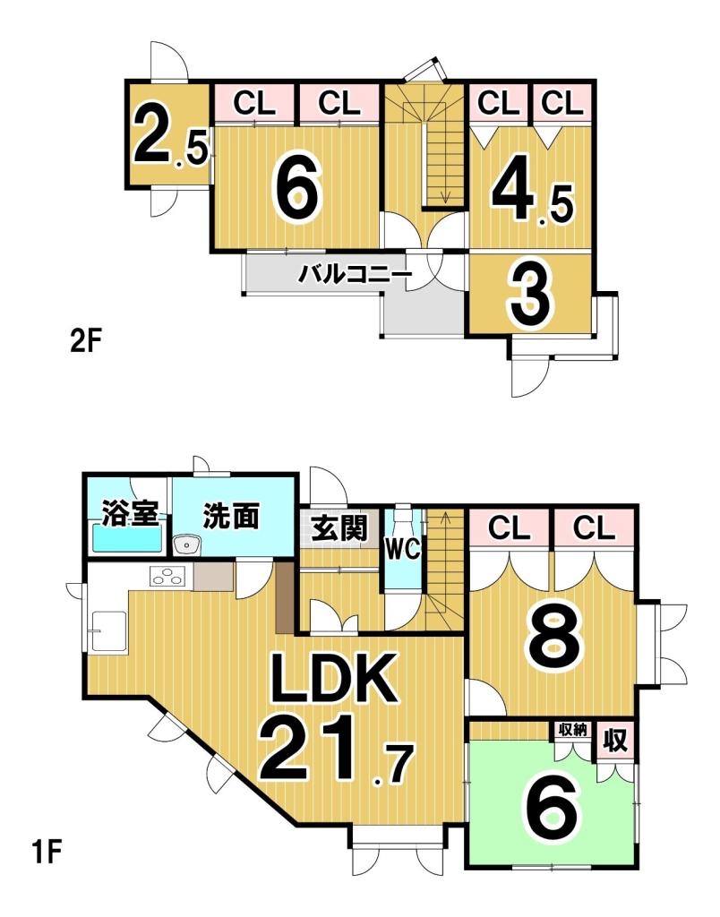 西１３条南３丁目　中古戸建 間取り