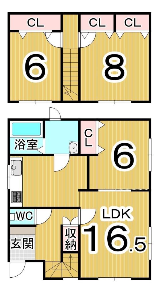 【価格改定】芽室町東９条６丁目　リフォーム住宅 間取り