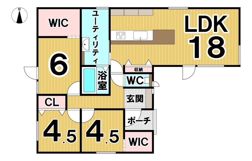 大空町３丁目　新築戸建 間取り