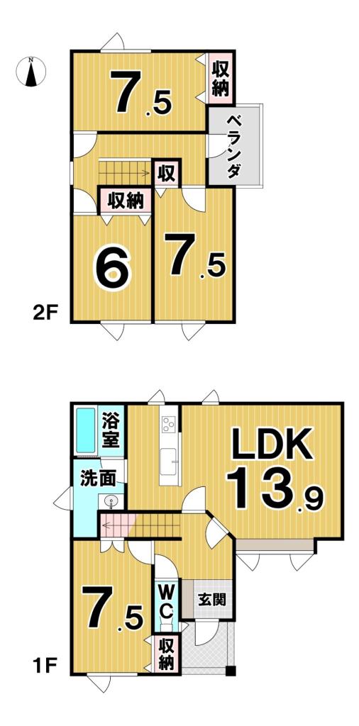 幕別町札内新北町　リフォーム住宅 間取り