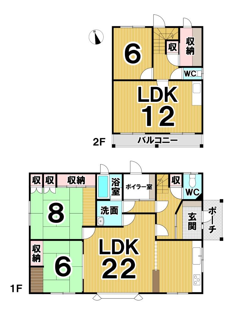 幕別町字古舞　中古戸建 間取り