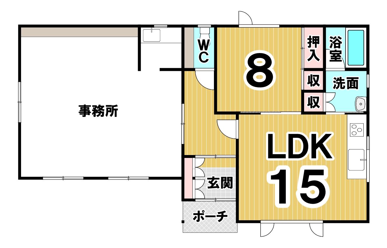 大樹町北通　中古戸建 間取り
