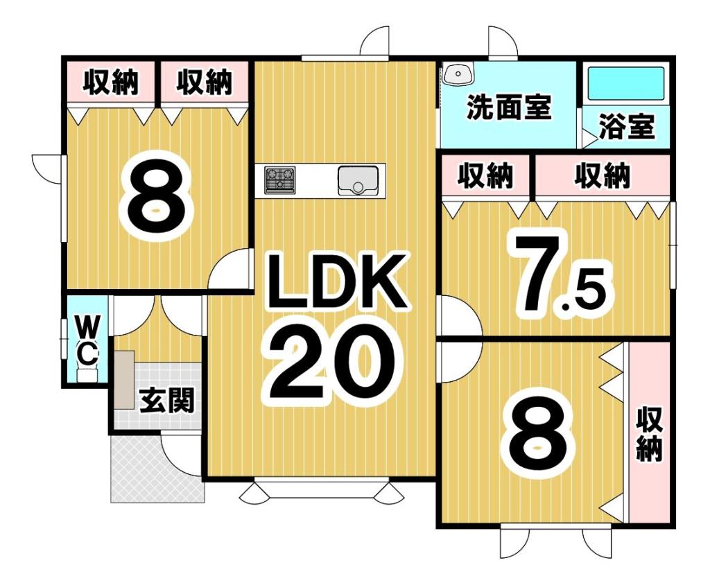 池田町字東２条　リフォーム住宅 間取り